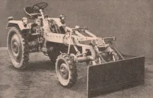 <b>Schiebeschild</b><br>Copyright: VEB Traktorenwerk Schönebeck<br>Quelle: Lehrbuch "Landtechnik", Seite 131